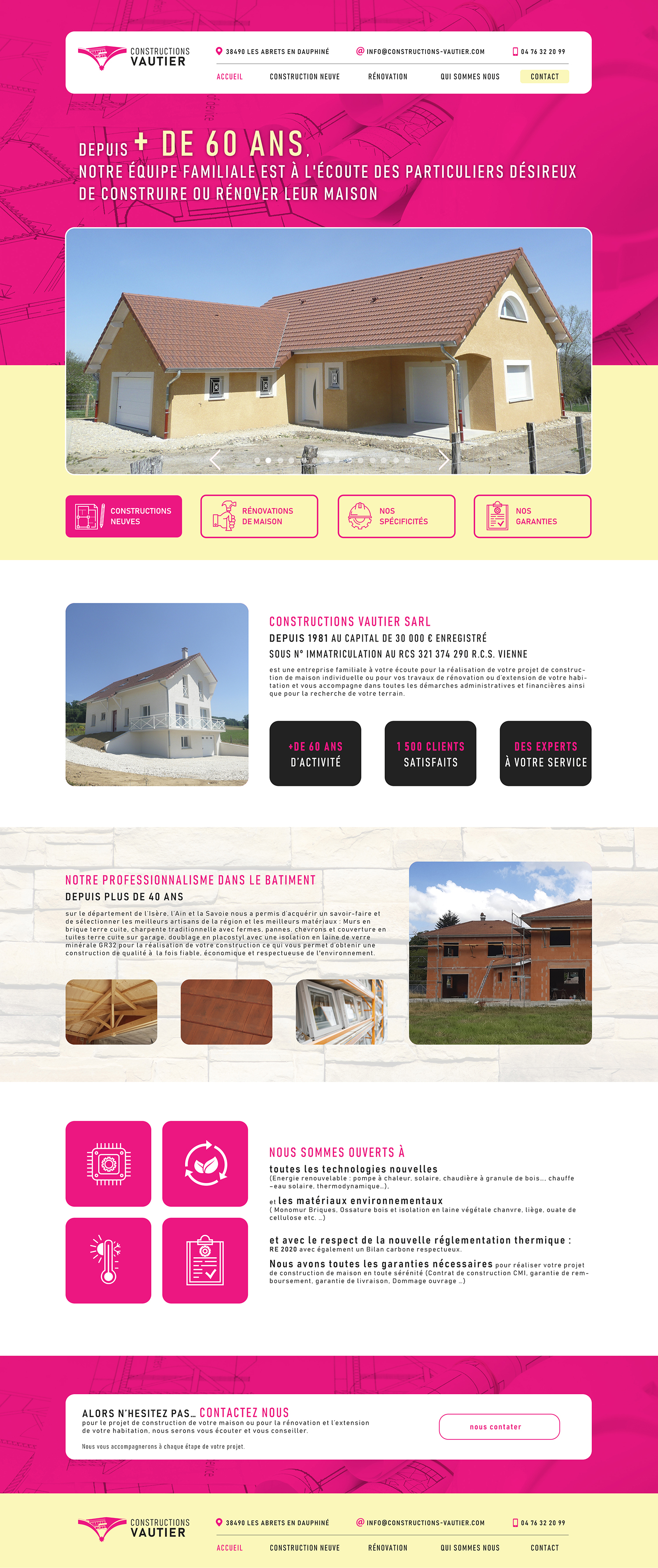 Maquette du site V5